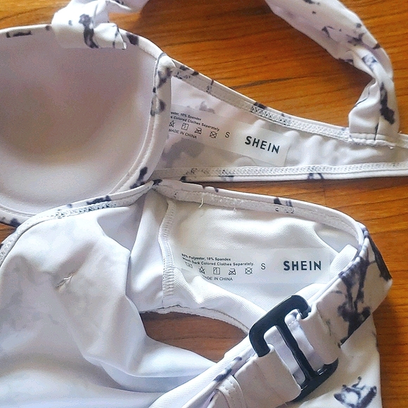 Shein high waisted marble bikini 👙 BNWOT size sm - Picture 4 of 6